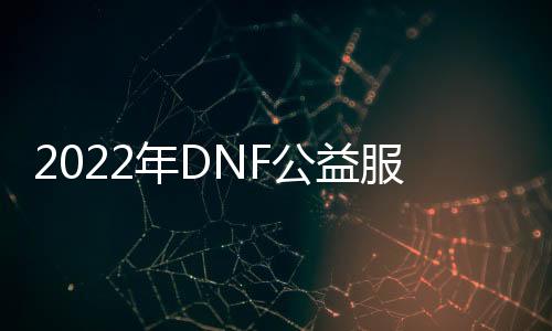 2022年DNF公益服发布网辅助（dnf公益服发布网服务器在哪买）